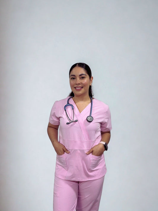 Scrub Rosa pastel - Mozza