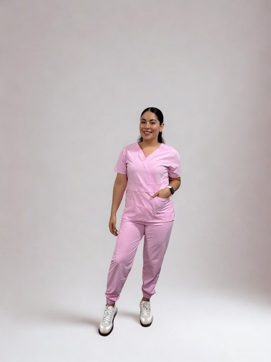 Scrub Rosa pastel - Mozza